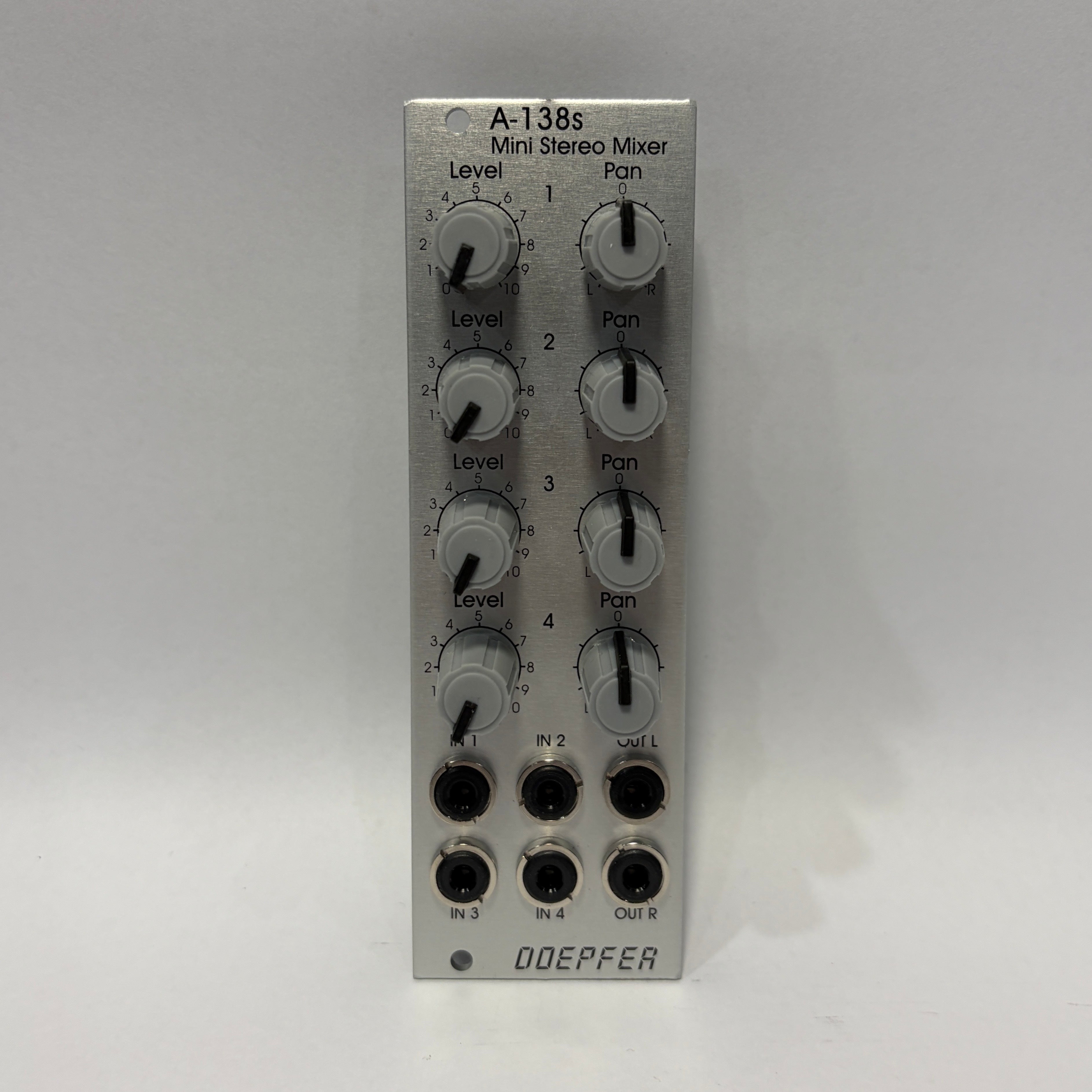 Used Doepfer A-138s Mini Stereo Mixer (Silver)