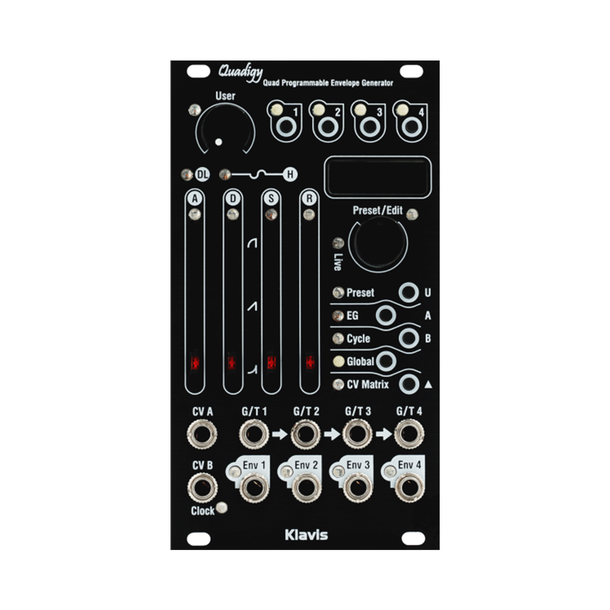 Klavis Quadigy クアッドエンベロープ klavis-quadigy-black-ctrl-mod.
