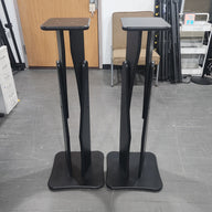 RAB Audio ProRak SDM50 Black Trim Variable Height Monitor Stands - Pair 9.125"x10.75 Platforms