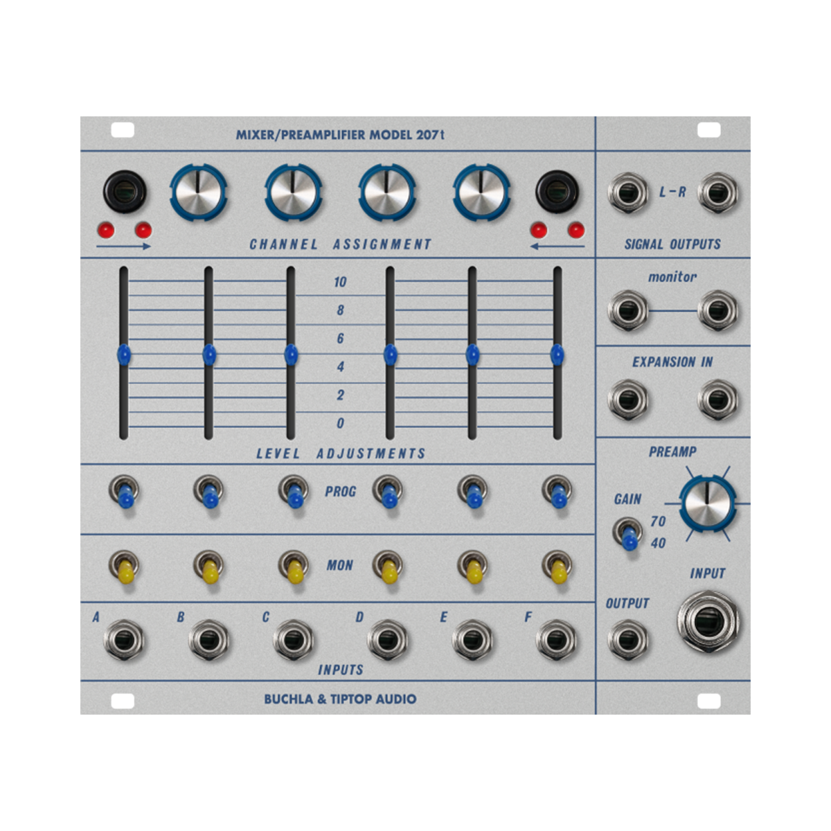 Buchla Model 207t Mixer/Preamplifier (Coming Soon)