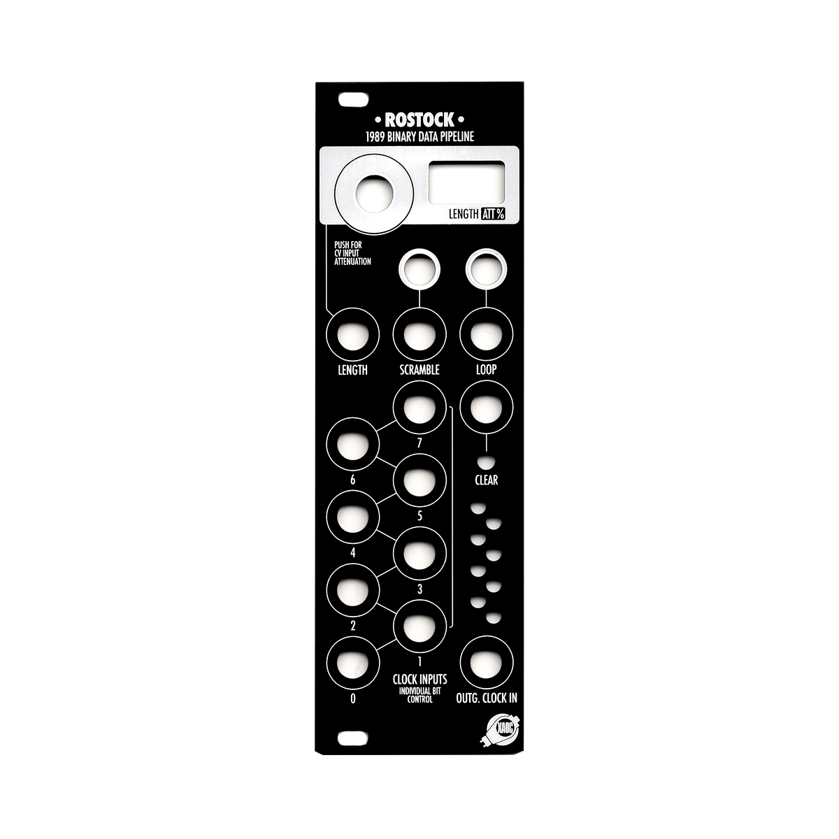 Rostock Replacement Black Panel