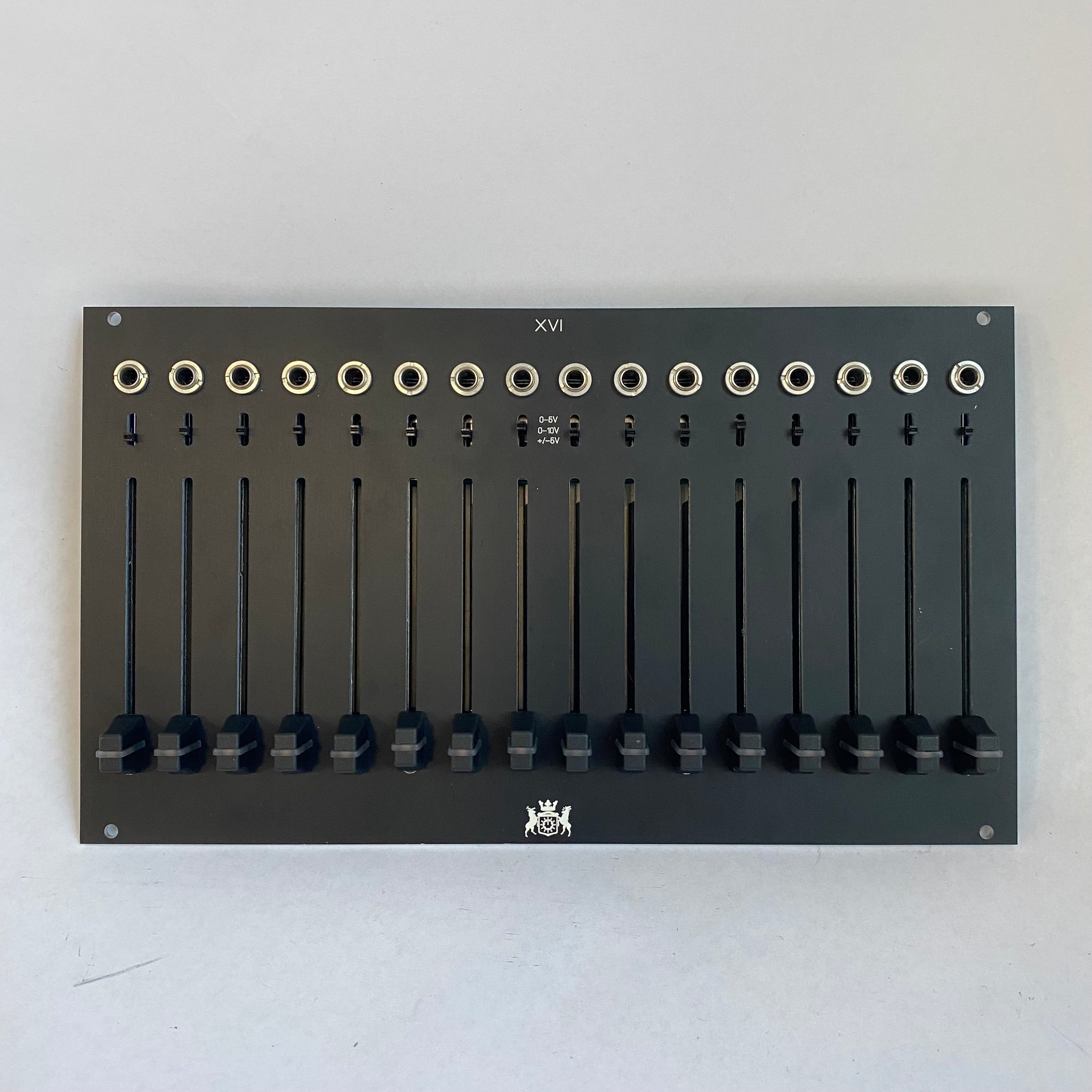 XVI Euro 16 Channel Fader Bank with CV, I2C, and MIDI