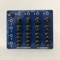 Low Gain 4x4 Passive Matrix Mixer - 1/8” jacks