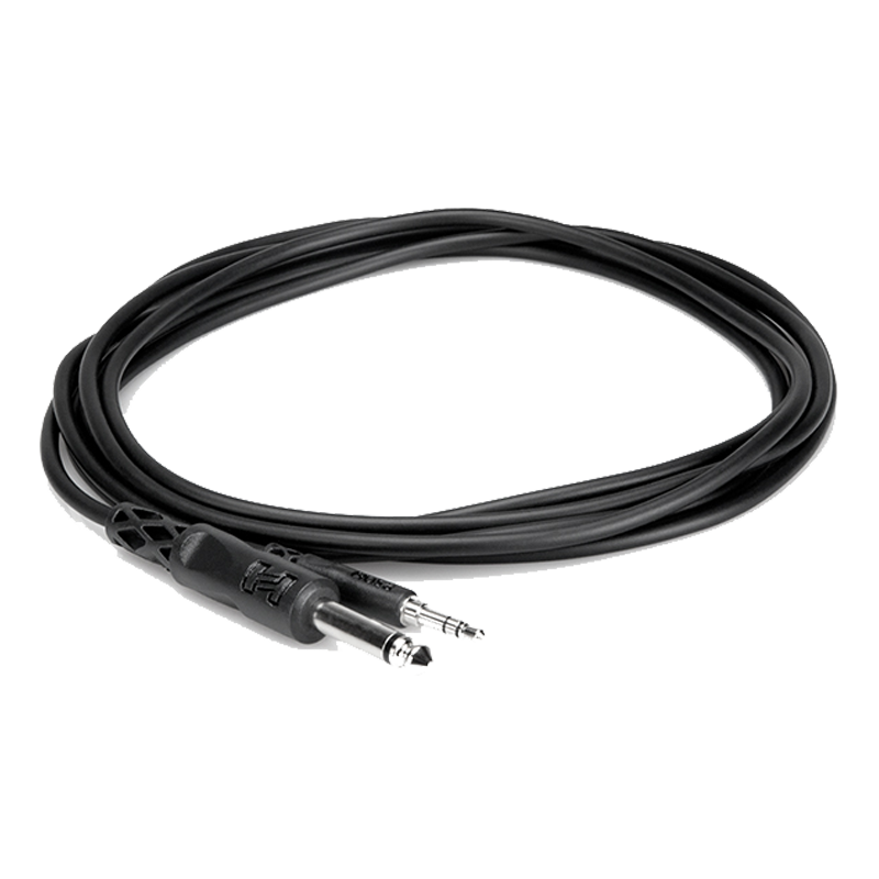 CMP-103 1/4" TS to 3.5mm TRS Cable - 3ft