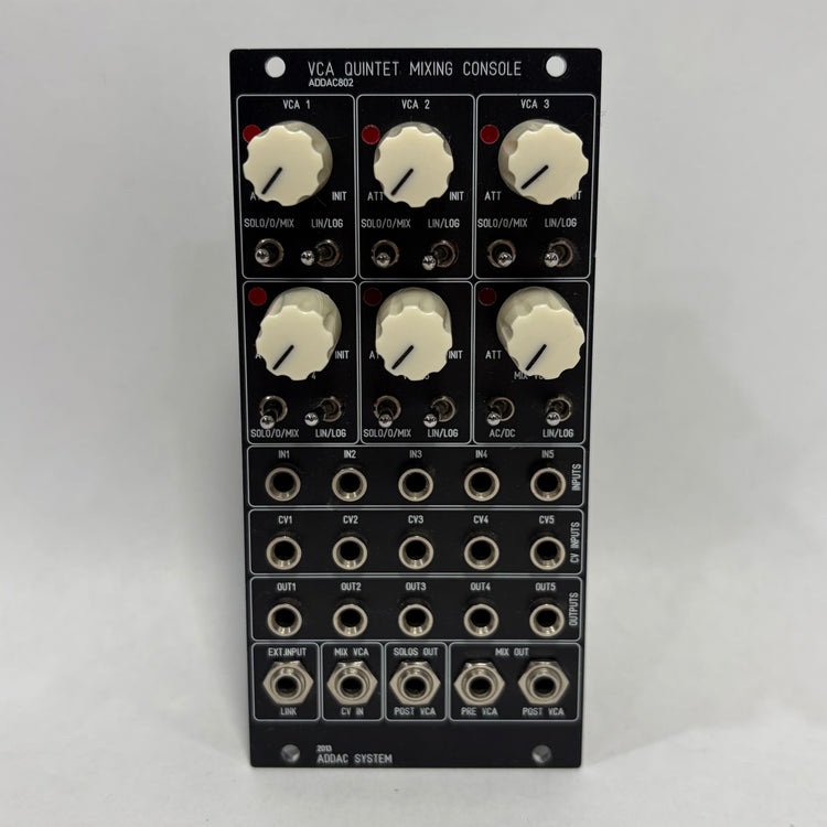 ADDAC System ADDAC802 Quintet Mixing Console - Black