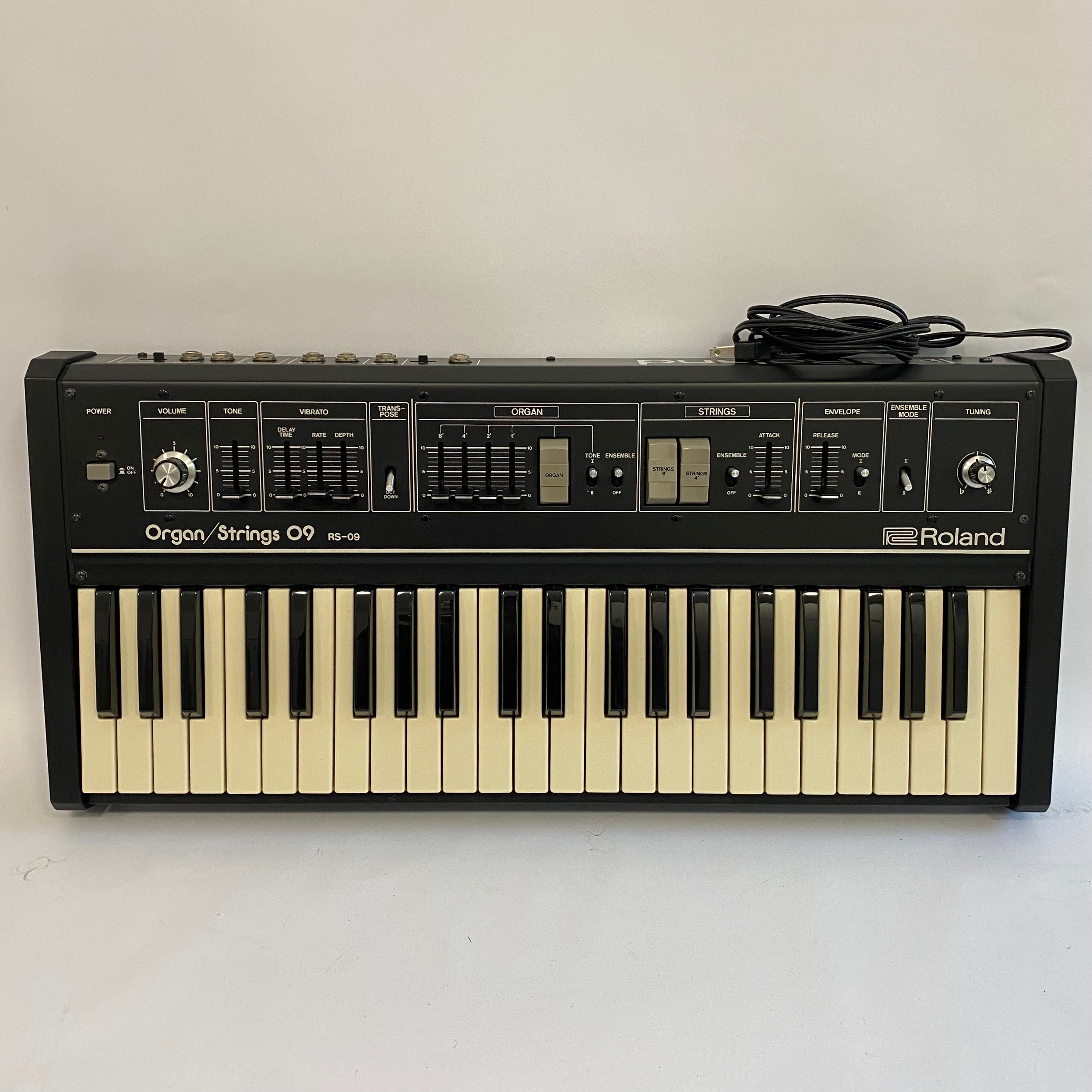 String Keyboard Used Roland RS-09 Organ String Keyboard with Original Case