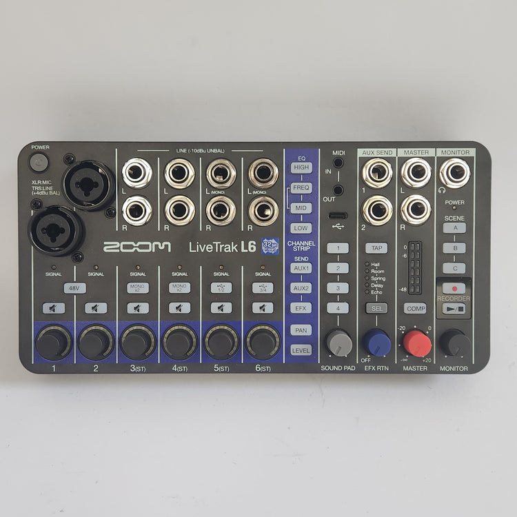 Zoom LiveTrak L-6 10-Channel Mixer & Recorder