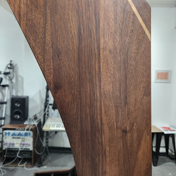 Needham Woodworks OneRUN Limited Series - 27U 9-Row 168HP Eurorack Dark Walnut Cabinet with Eskatonic Modular Obsidian Studio Active Busboards