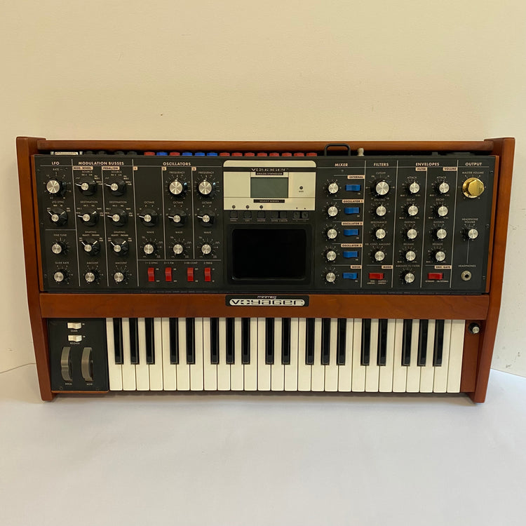 Moog Minimoog Voyager Select with XV-351 CV Expander, Road Case, and Soft Bag