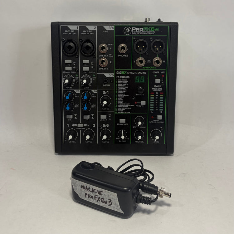 Mackie ProFX6v3 6-Channel Effects Mixer