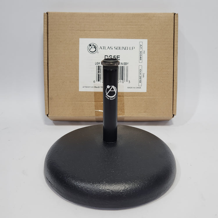 Atlas Sound DS5E Round Base Desktop Stand - Ebony