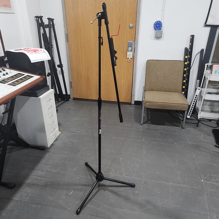 On-Stage MS7701B Euro Boom Microphone Stand with GSAPK6600 Guitar Pick Holder