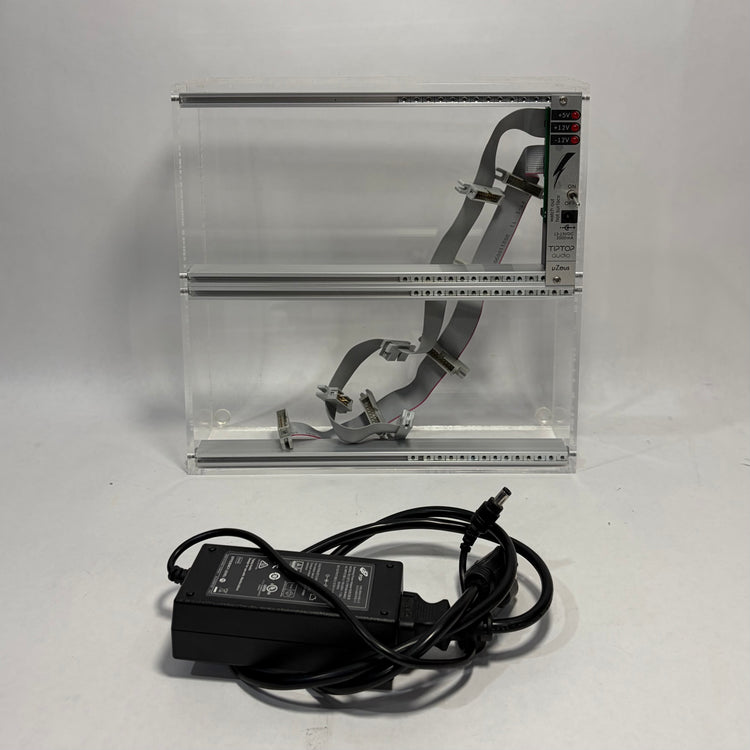 Casa Modular 52HP 6U Clear Acrylic Eurorack Case with Tiptop Audio uZeus Power