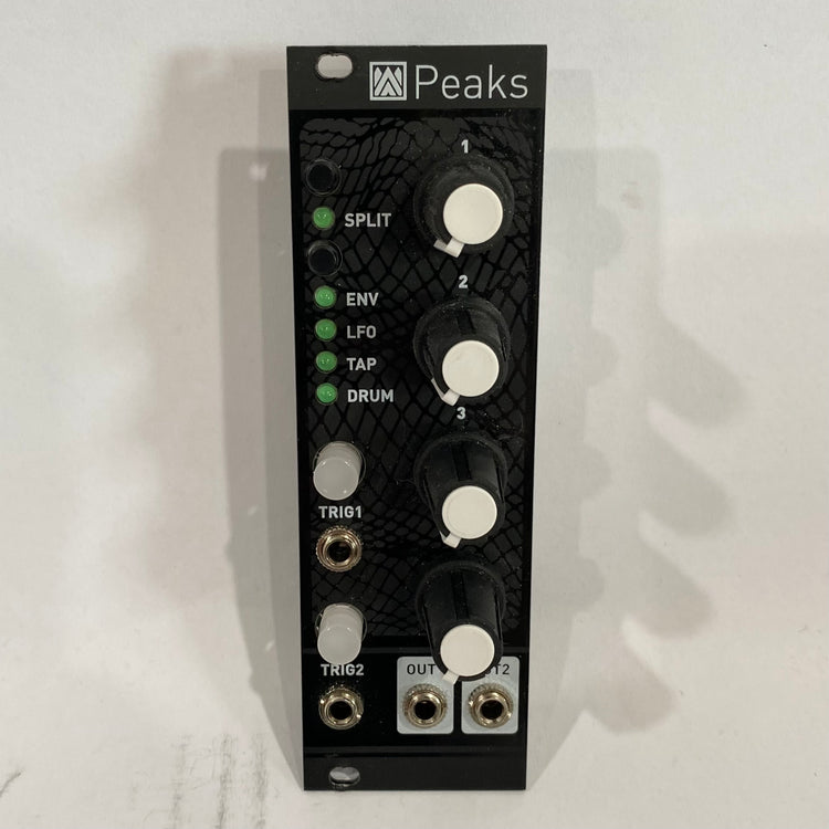 Mutable Instruments Peaks with Magpie Modular Faceplate - Black