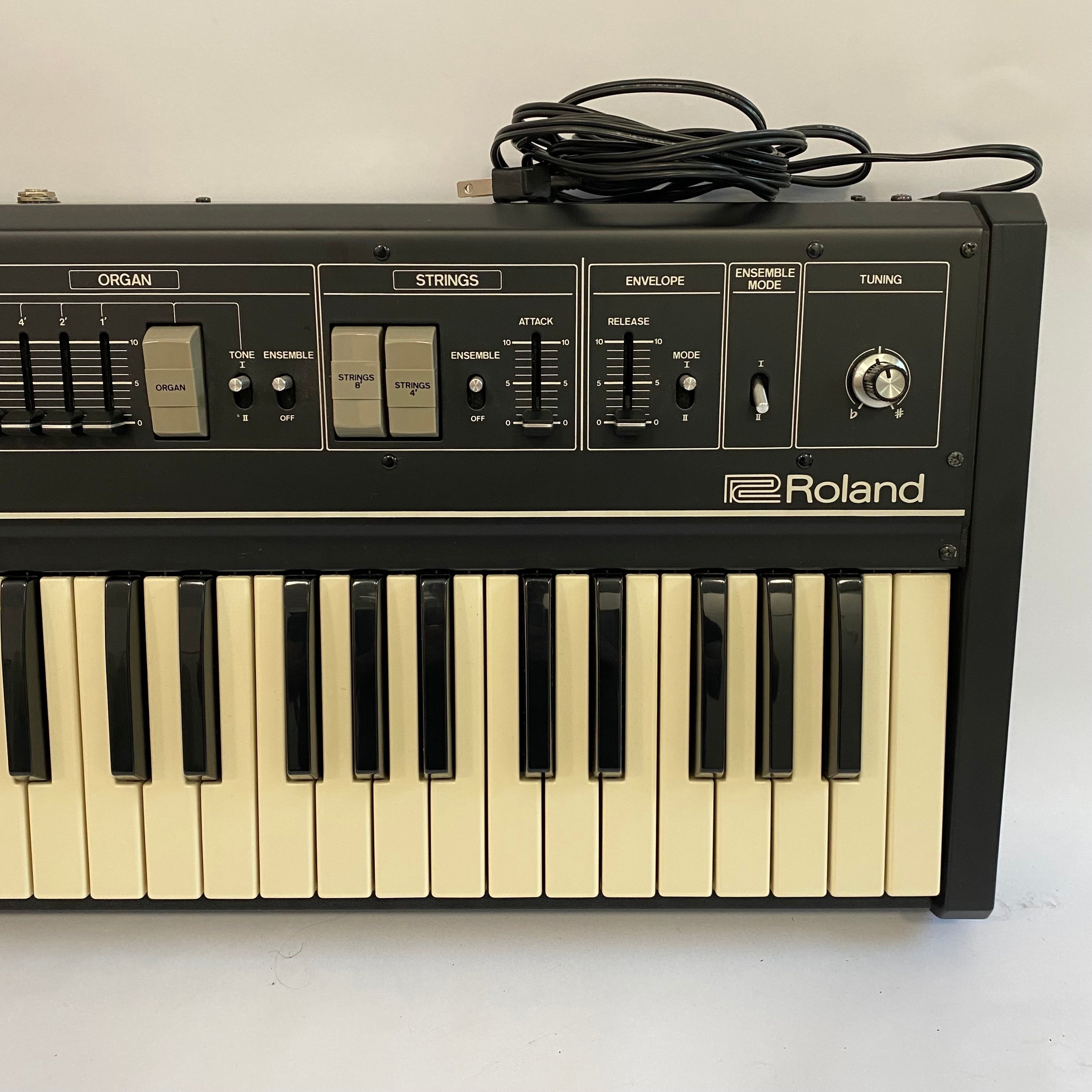 Used Roland RS-09 Organ String Keyboard with Original Case