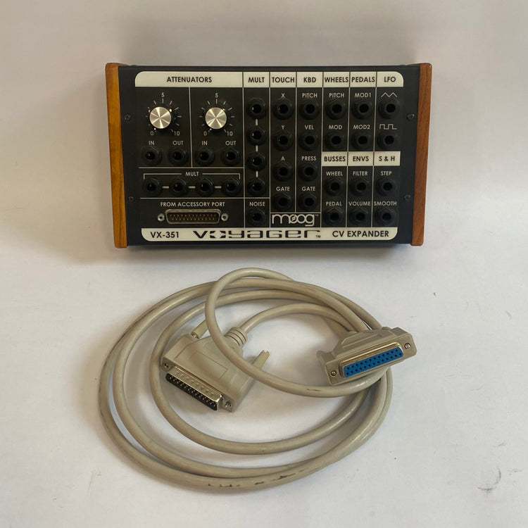 Moog Minimoog Voyager Select with XV-351 CV Expander, Road Case, and Soft Bag