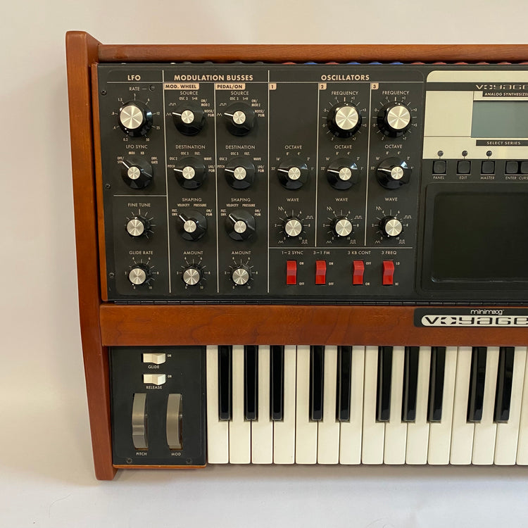 Moog Minimoog Voyager Select with XV-351 CV Expander, Road Case, and Soft Bag