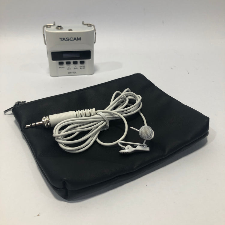 Tascam DR-10L Ultra-Compact Audio Field Recorder With Lavalier Mic