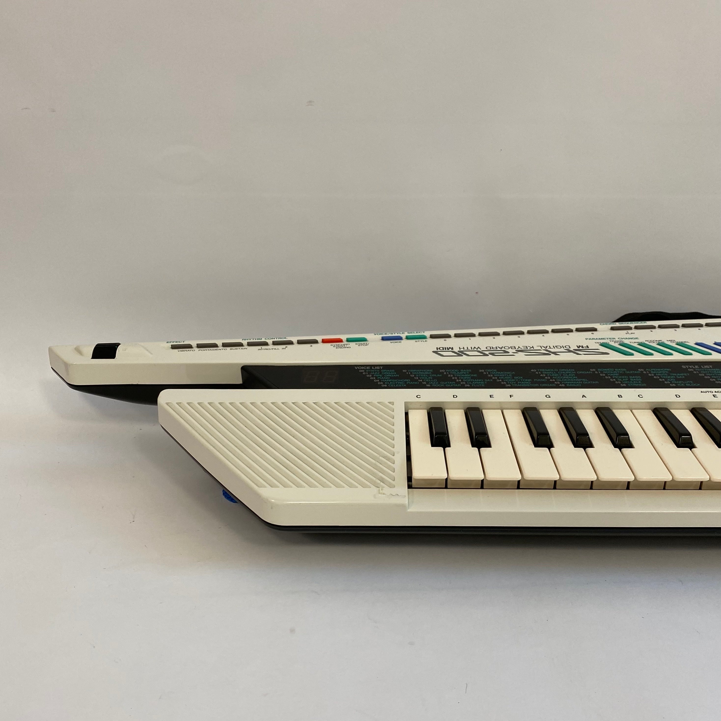 Used YAMAHA SHS-200 FM Digital Keyboard Keytar with Travel Bag