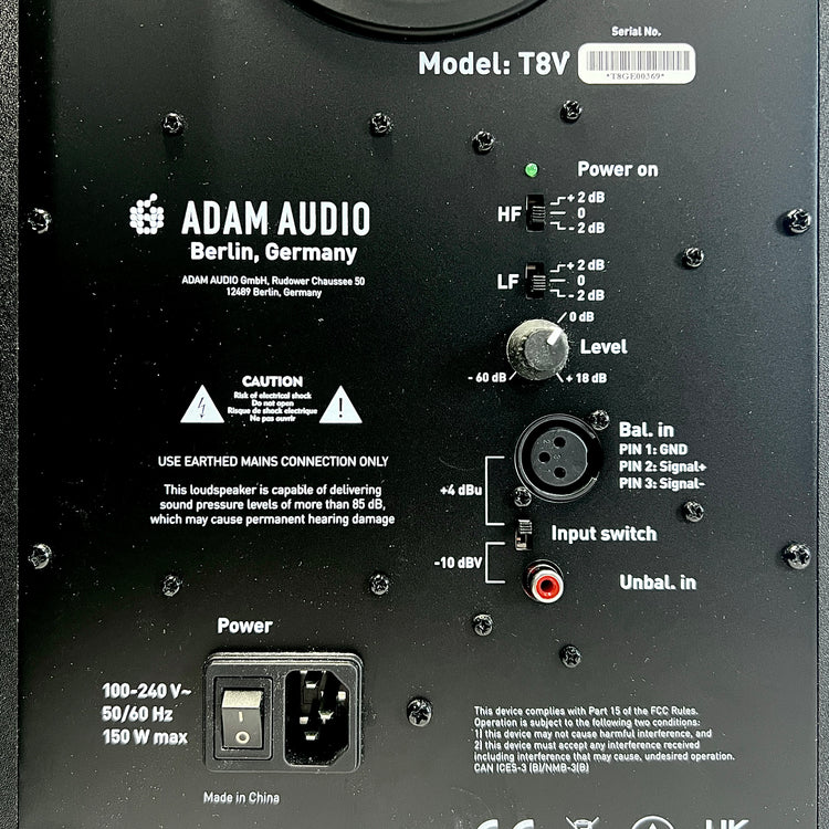ADAM Audio T8V 8” Active Studio Monitor - Pair