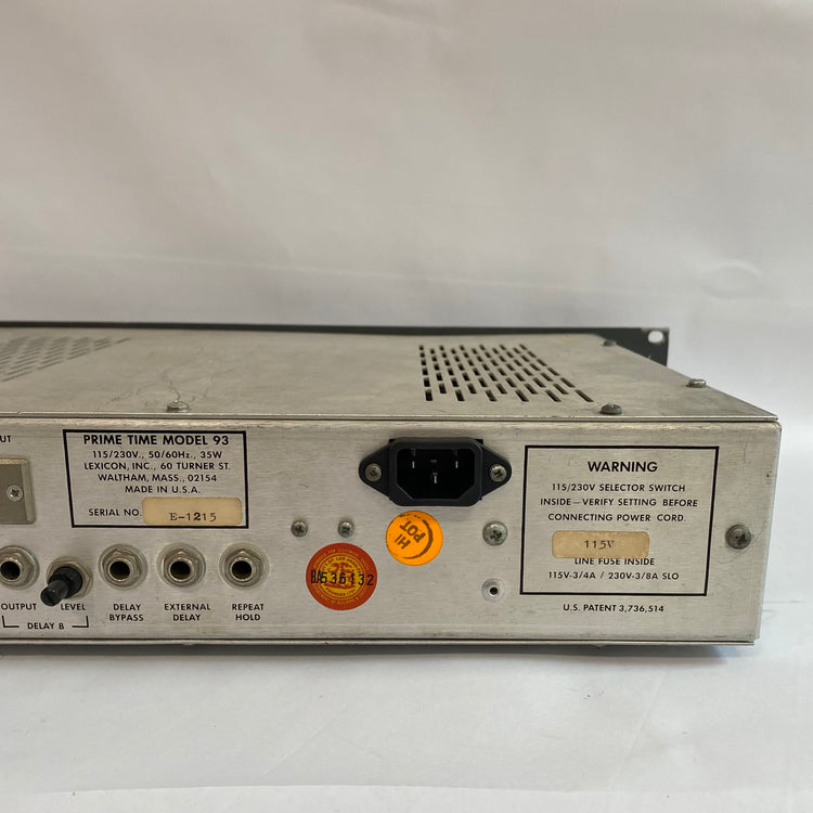 Lexicon Prime Time Model 93 Digital Delay