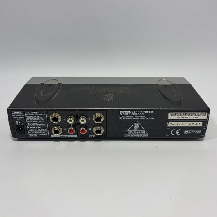 Behringer FBQ800 Compact 9-Band Graphic Equalizer