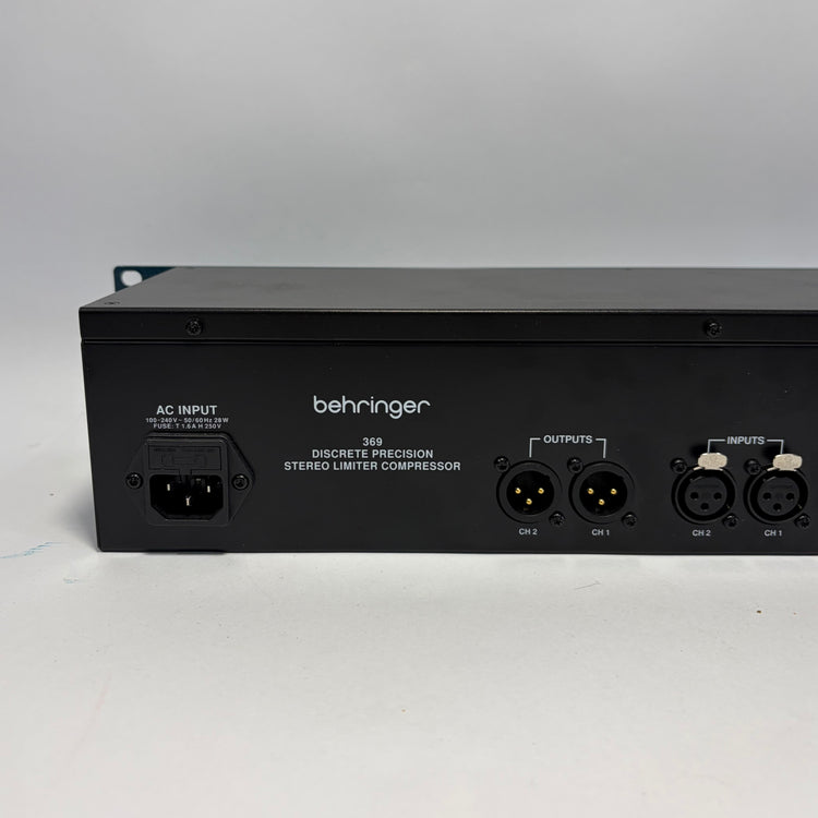 Behringer 369 2-Channel Stereo Compressor and Limiter