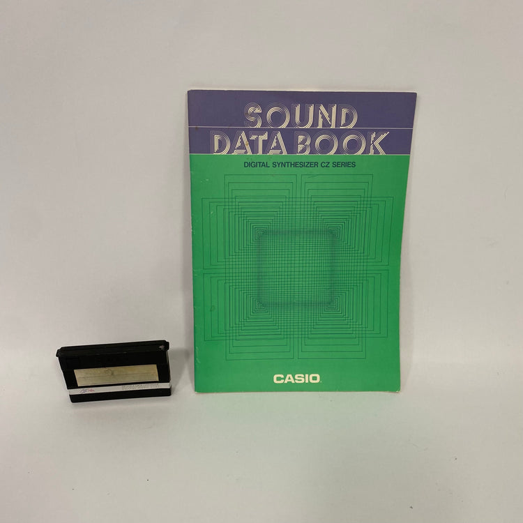 Casio CZ-101 with RA-3 RAM Cartridge and Patch Book