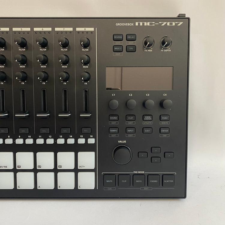 Roland MC-707 with Decksaver
