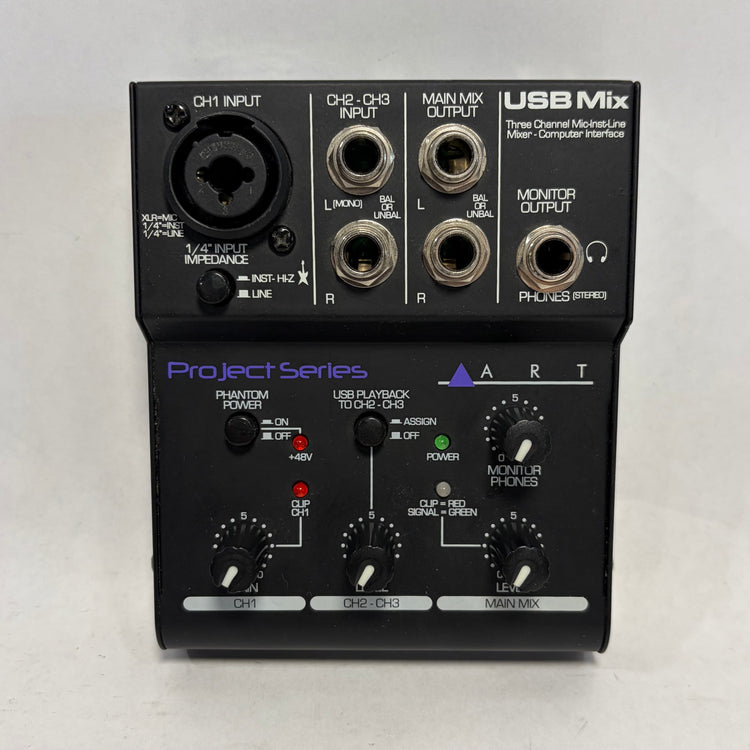 ART USB Mix 3-Channel Mixer and USB Audio Interface