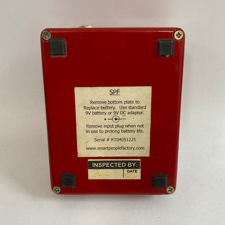 Smart People Factory Red Threat Distortion Fuzz Pedal