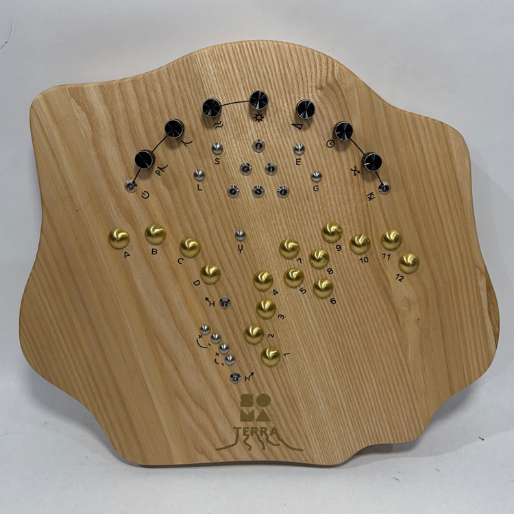Soma Laboratory Terra Desktop Touch Synthesizer Light Wood with Decksaver and Soft Travel Case