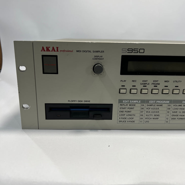 Akai S950 with RAM Upgrade and Sample Disks