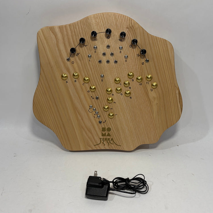 Soma Laboratory Terra Desktop Touch Synthesizer Light Wood with Decksaver and Soft Travel Case
