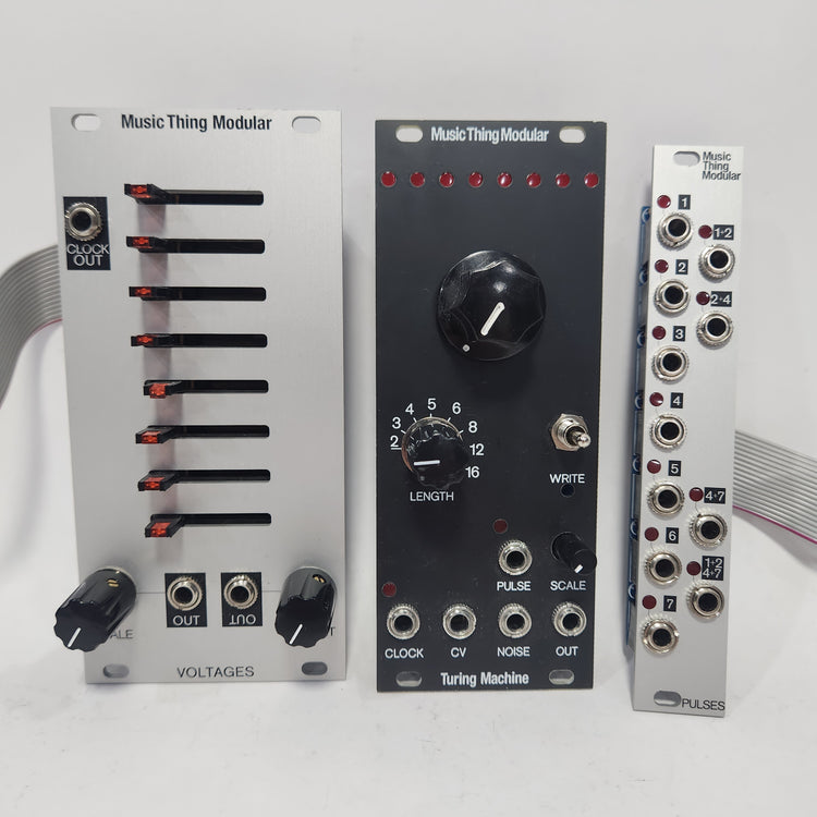 Music Thing Modular Turing Machine with Voltages and Pulses Expanders
