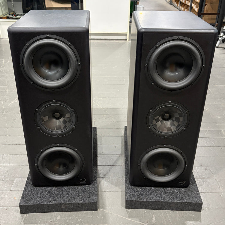 Ex Machina Quasar MKI with MKII DSP 3 Way Powered Monitors - Pair