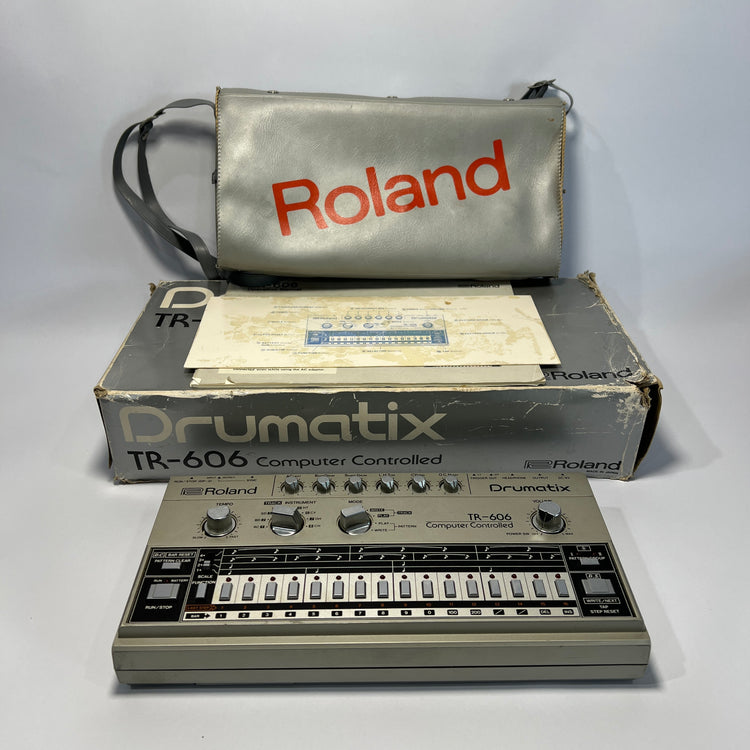 Roland TR-606 with Original Case and Packaging