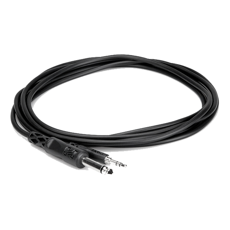 CMP-105 1/4" TS to 3.5mm TRS Cable - 5ft