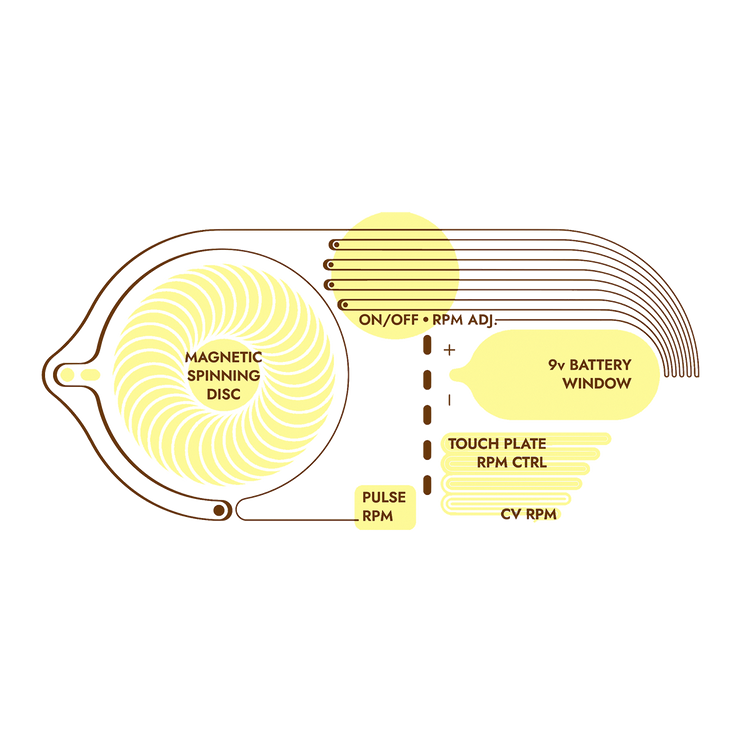 Ferrous - Spinning Magnetic Polyphonic String Resonator