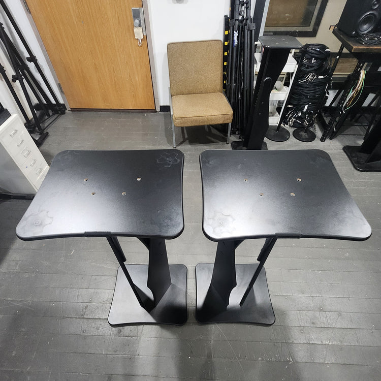 RAB Audio ProRak SDM100 Black Trim Variable Height Monitor Stands - Pair