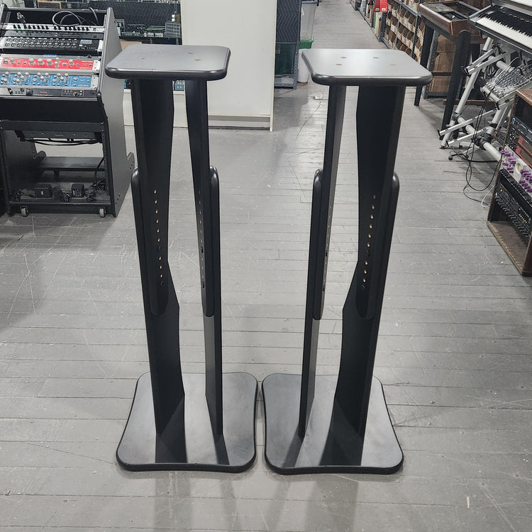 RAB Audio ProRak SDM50 Black Trim Variable Height Monitor Stands - Pair 9.125"x10.75 Platforms
