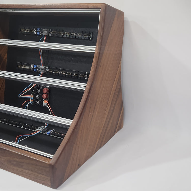 Hardwood 12U 126HP Case with Konstantlab Power