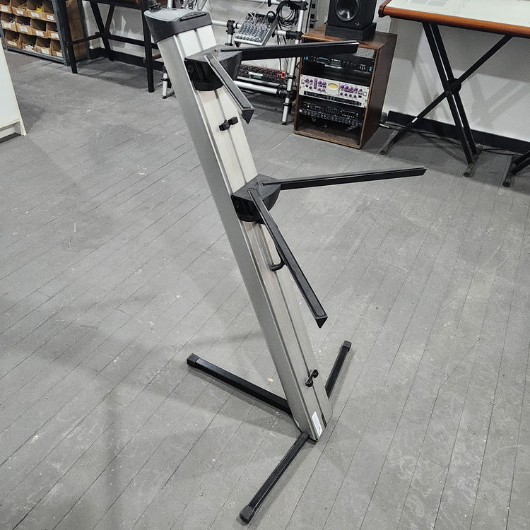 Ultimate Support AX-48 Pro Apex 2-Tier Column Keyboard Stand - Silver