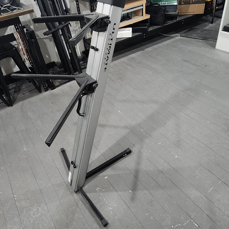 Ultimate Support AX-48 Pro Apex 2-Tier Column Keyboard Stand - Silver