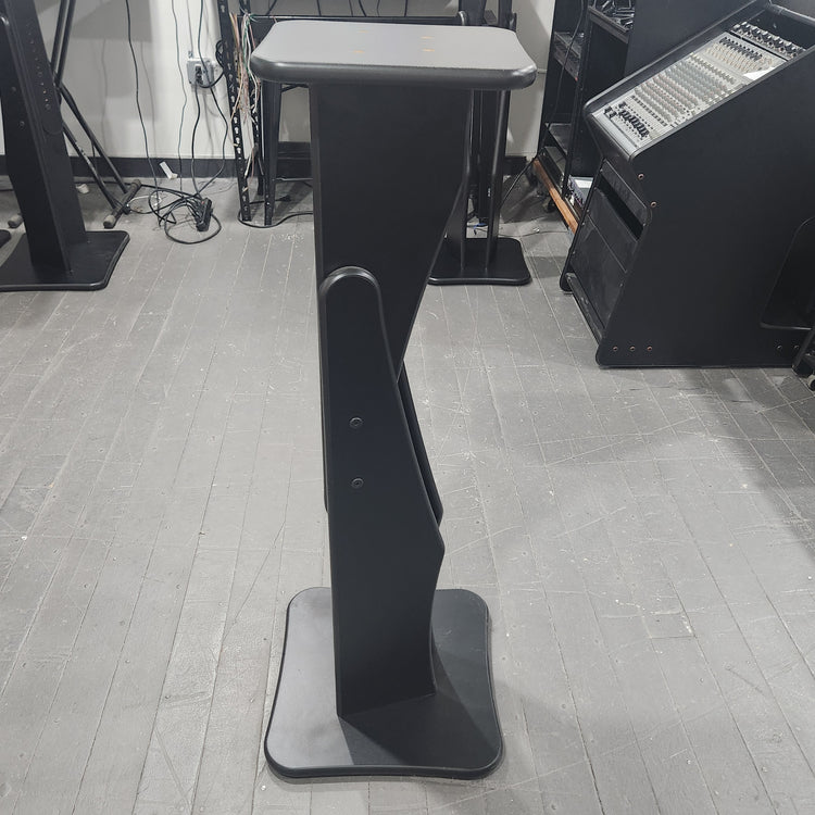 RAB Audio ProRak SDM50 Black Trim Variable Height Monitor Stands - Pair 9.125"x10.75 Platforms
