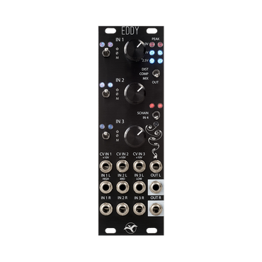 Eddy - 3 Channel Stereo Mixer/VCA/Compressor/Feedbacker (Pre-Order)