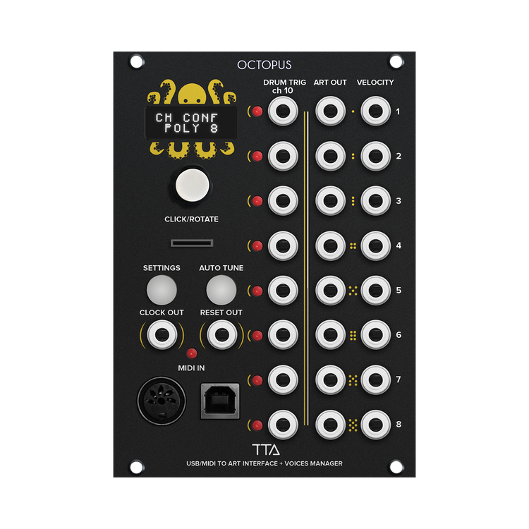 OCTOPUS - USB/Midi to ART Interface + Voice Manager