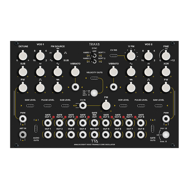 Triax8 - Analog Eight Voice Triangle Core Oscillator (Pre-Order)