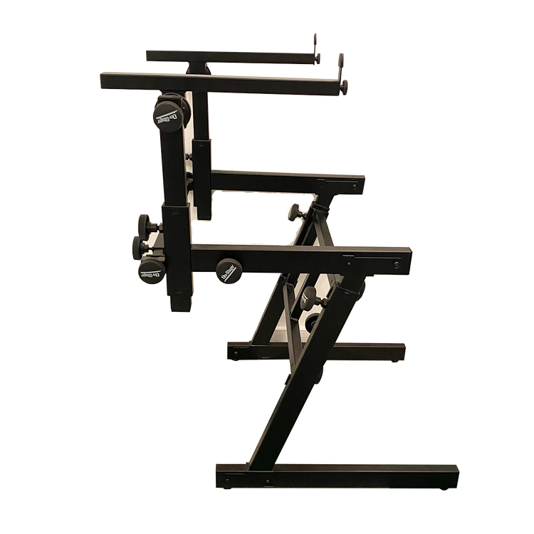 On-Stage Folding Heavy-Duty Dual-Tier Z Stand