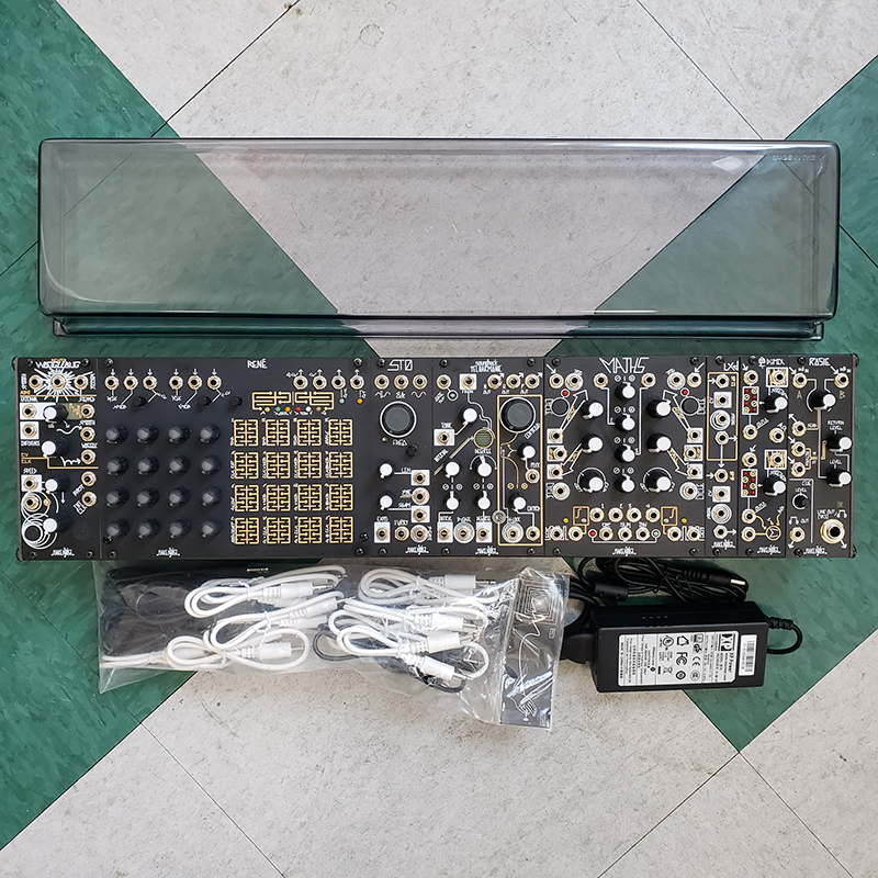Make Noise System Cartesian with Decksaver Lid